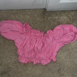 Pink crop top